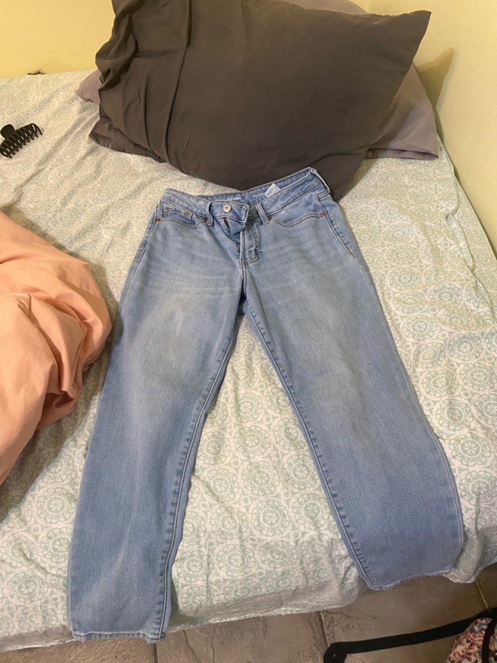 Old Navy Light Blue Straight Leg Jeans 4S